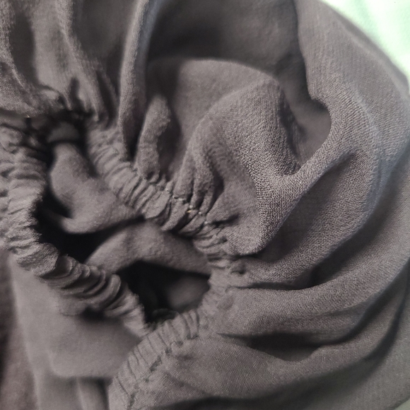 FCUK Silk Sleeve Knit Top in Deep Grey - Picture 10 of 16